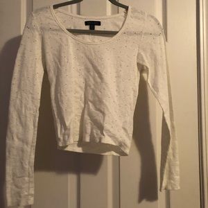 Abercrombie cropped long sleeve